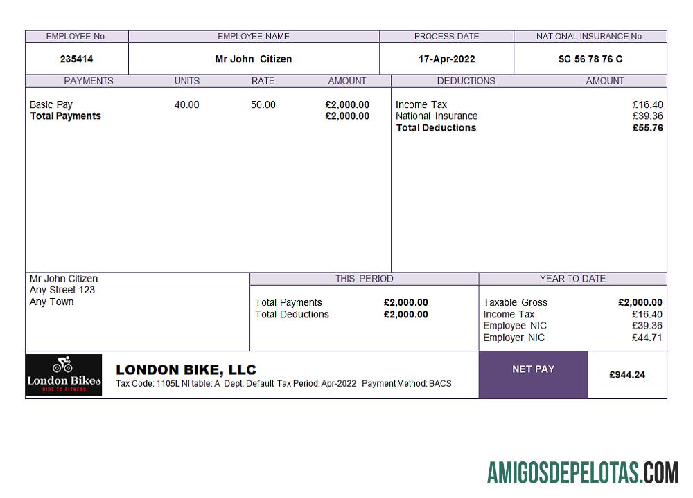 Folha de funcionários da empresa de bicicletas do Reino Unido baixar para verificação